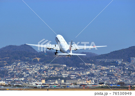 Jal 飛行機の写真素材