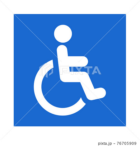 車椅子 記号の写真素材