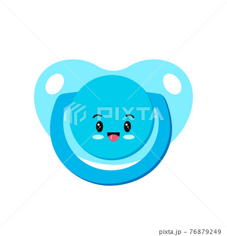 赤ちゃん おしゃぶり かわいい 笑顔のイラスト素材