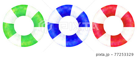 浮き輪のイラスト素材