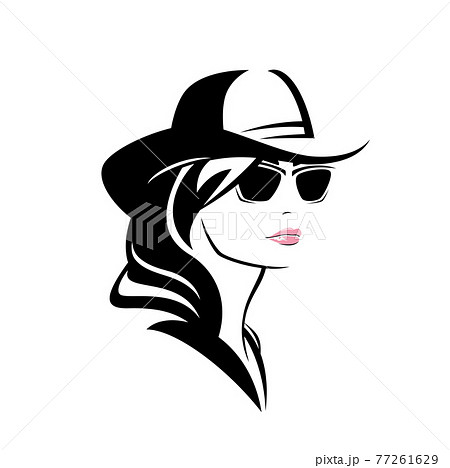 モダンガールのイラスト素材