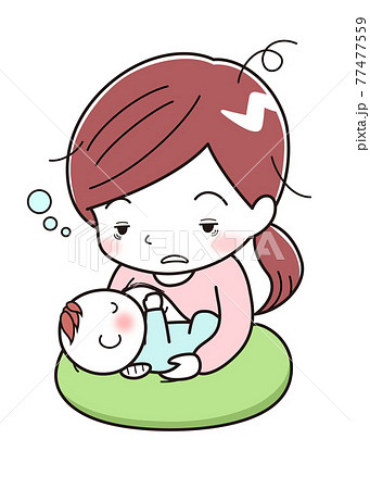 産後のイラスト素材