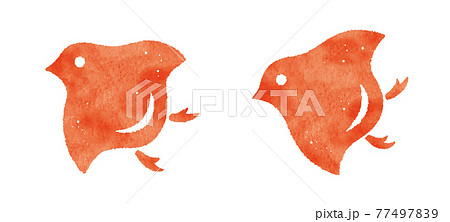 千鳥 鳥のイラスト素材