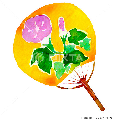 絵手紙 夏のイラスト素材