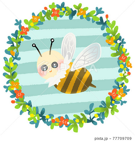 ミツバチのイラスト素材