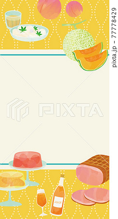 サマーギフト POP 販促 お中元の写真素材 - PIXTA