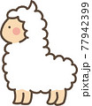 アルパカ かわいい イラストのイラスト素材