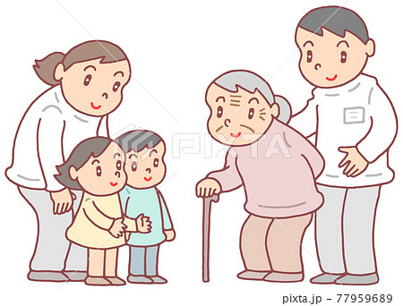 介護職員のイラスト素材