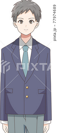男子学生のイラスト素材