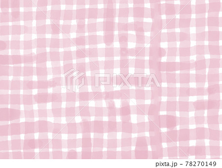 ギンガムチェック 手書き イラスト 背景の写真素材