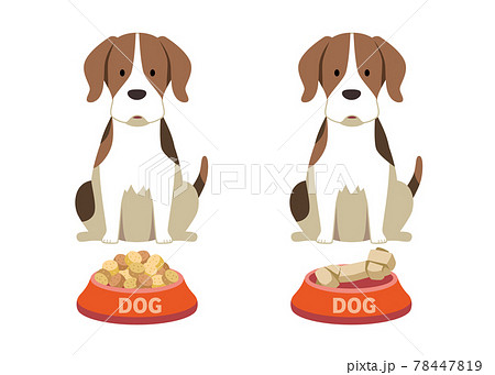 ペットフードのイラスト素材