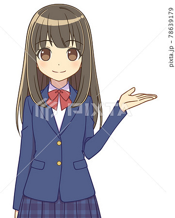 女子高生のイラスト素材