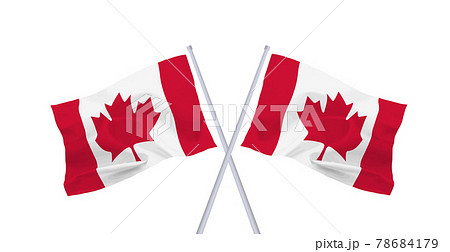 カナダ国旗のイラスト素材集 ピクスタ