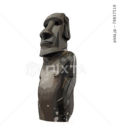 Moai Statues Easter Island Icon Vector Stock Vector (Royalty Free)  1426845539