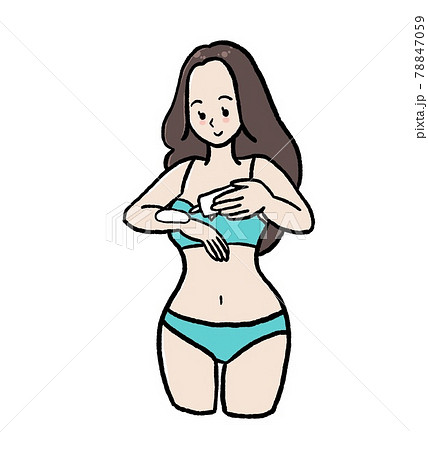 ビキニ 人物 女性 水着の写真素材