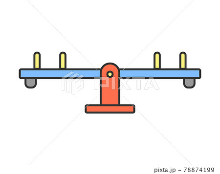 シーソーのイラスト素材集 ピクスタ
