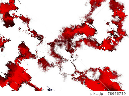 血 血痕 白バック イラストの写真素材