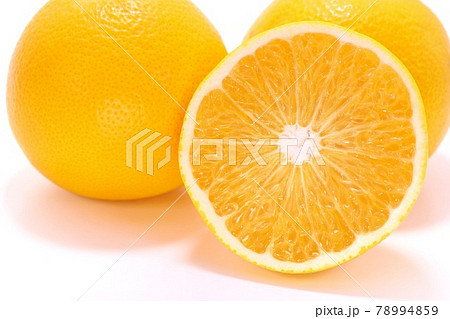 オレンジ断面の写真素材