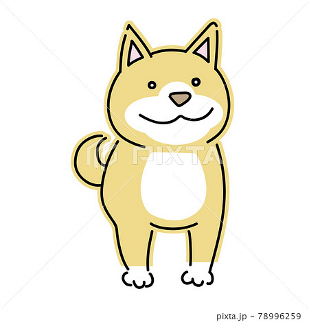 豆柴のイラスト素材