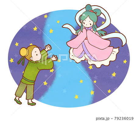 織姫 彦星のイラスト素材