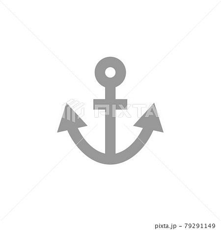 船のイカリのイラストのイラスト素材