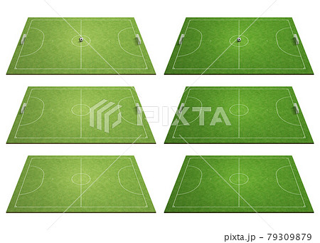 サッカーコートのイラスト素材