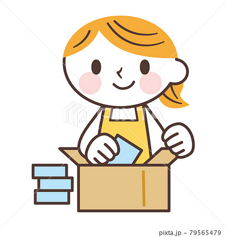 内職のイラスト素材