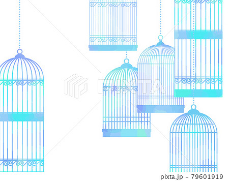 鳥かごのイラスト素材