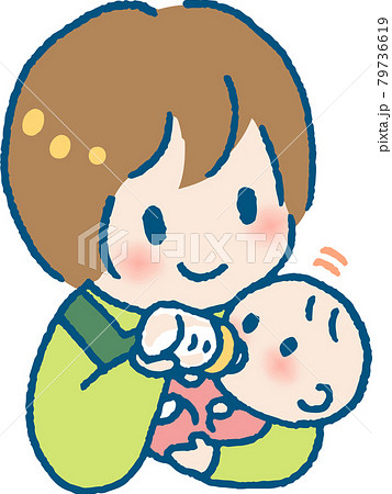 保育士 女の子 人物 保育のイラスト素材