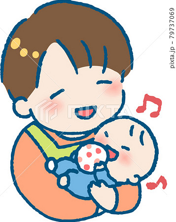 保育士 女の子 人物 保育のイラスト素材