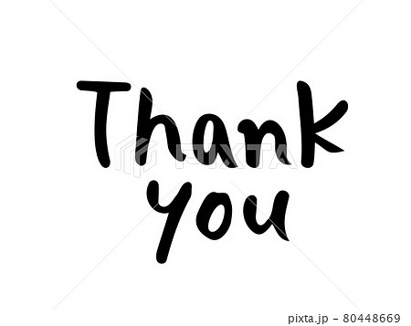 ありがとう Thank You メッセージ 文字 アルファベットの写真素材