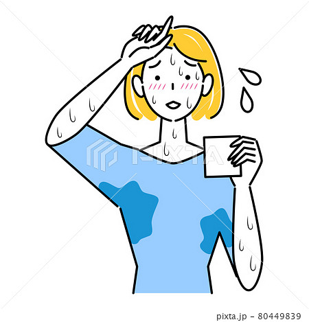 汗かきのイラスト素材 汗かきのイラスト素材