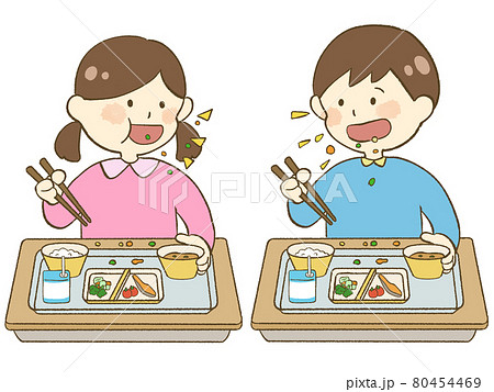 子ども 食事 イラスト マナーのイラスト素材