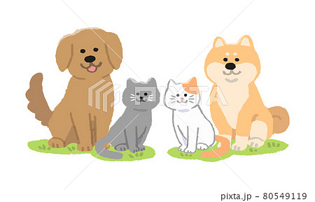 動物 犬 イラスト 手書きイラストのイラスト素材