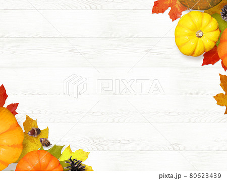 가을을 이미지 한 나뭇결의 배경 일러스트 - 스톡일러스트 [80623439] - Pixta