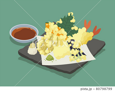 天ぷらのイラスト素材集 ピクスタ