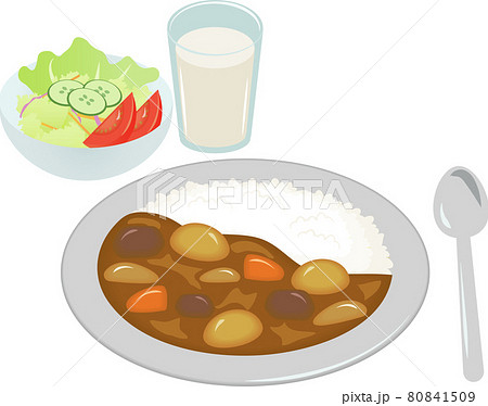 カレーライスのイラスト素材