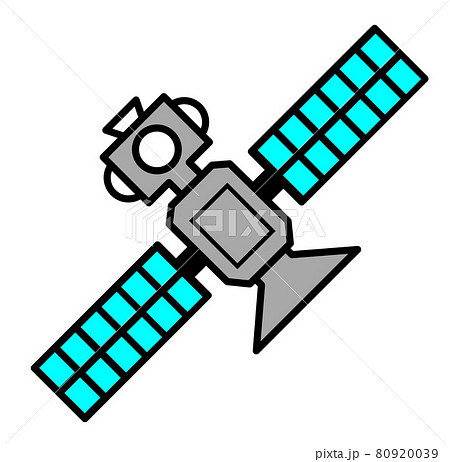 artificial satellites clipart sun