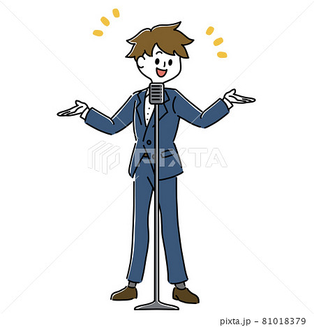 スピーチの写真素材