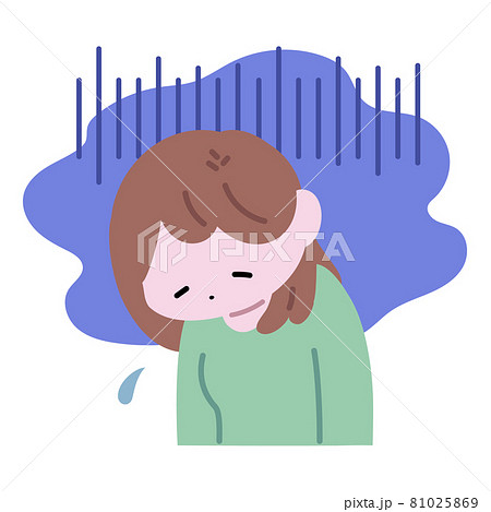 落ち込むのイラスト素材 落ち込むのイラスト素材