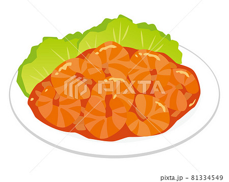 エビチリのイラスト素材