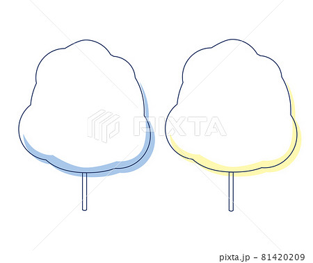 綿菓子のイラスト素材