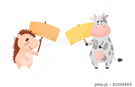 動物 はりねずみ 発表 プレゼンのイラスト素材