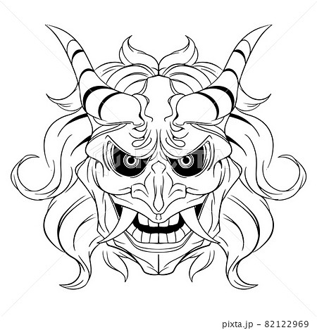 夜叉のイラスト素材