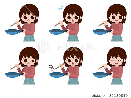 料理教室 クッキング かわいいのイラスト素材