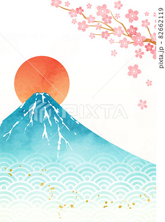空 朝日 綺麗 日の出のイラスト素材