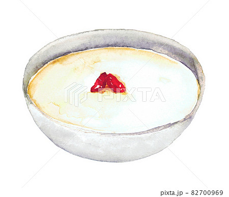杏仁豆腐のイラスト素材