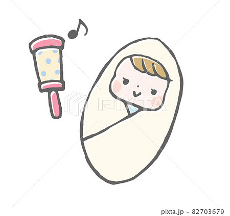 おくるみのイラスト素材