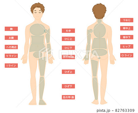 全身 男性のイラスト素材