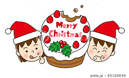 女の子 食べる ケーキ かわいいのイラスト素材